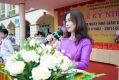 Bà Nguyễn Thị Bạch Loan đọc diễn văn chào mừng ngày 20/11
