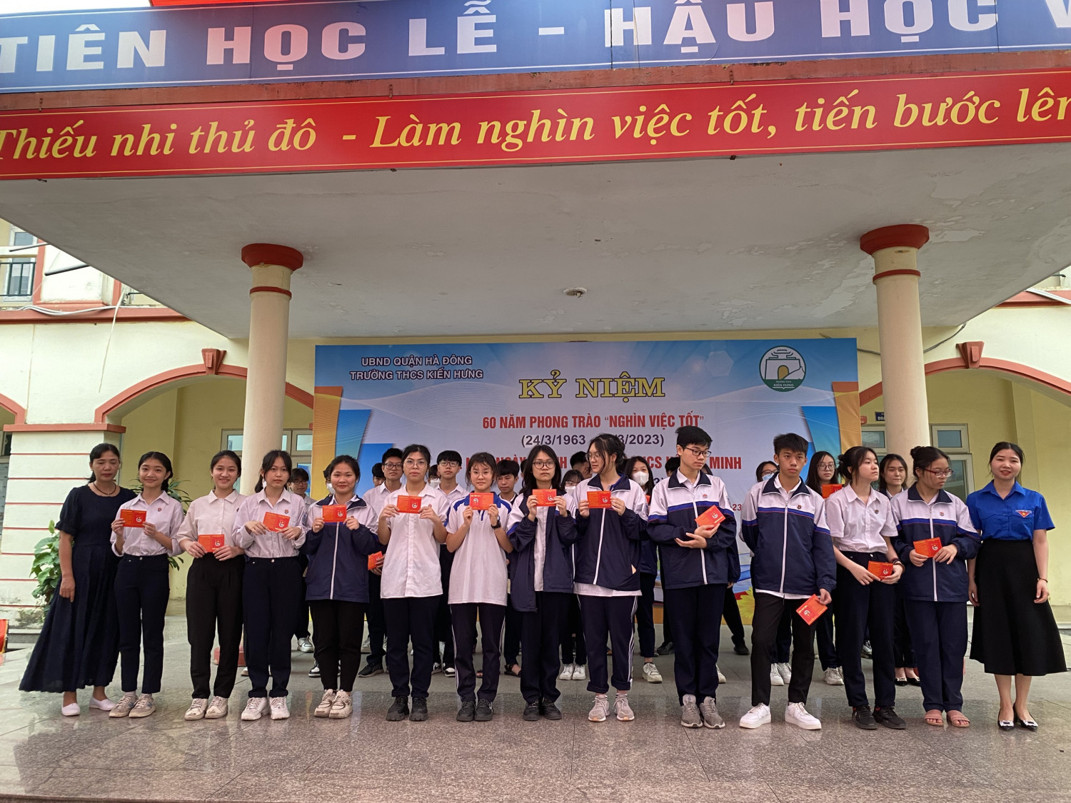 Trường THCS Kiến Hưng kỉ niệm ngày thành lập Đoàn TNCS HCM 26/3